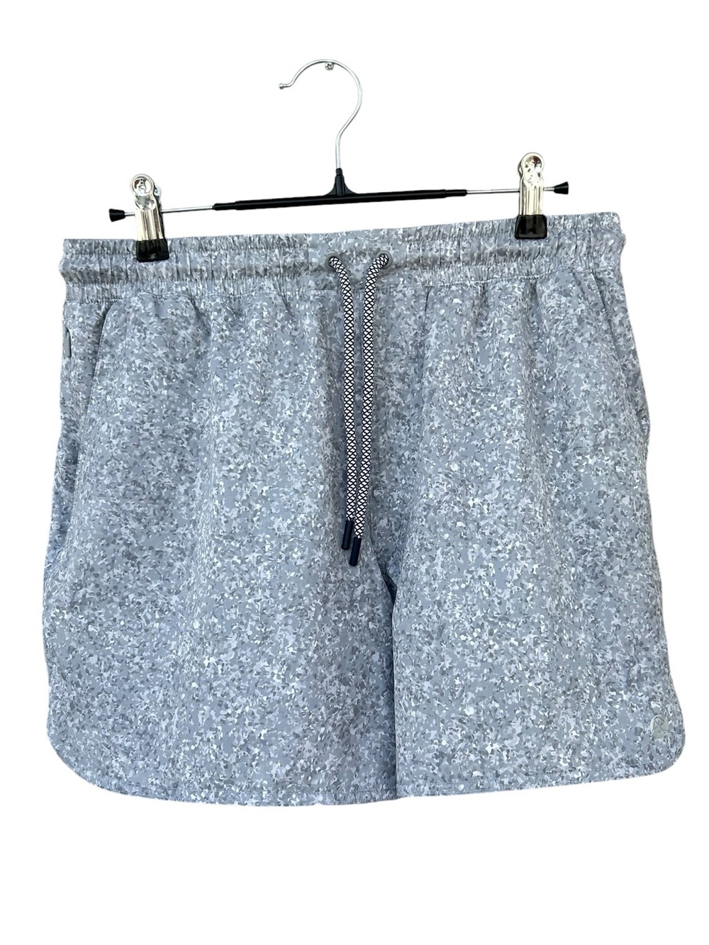 RhoBack Men’s Lined Grit Shorts 5” - Light Gray Camo - Size Small - Athletic